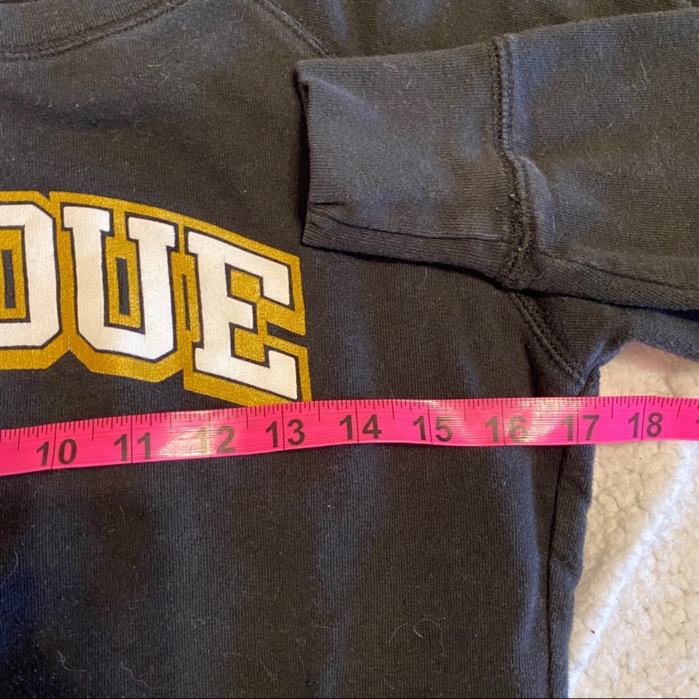 Purdue University Small Black Crew Neck Sweatshirt - Picture 5 of 8
